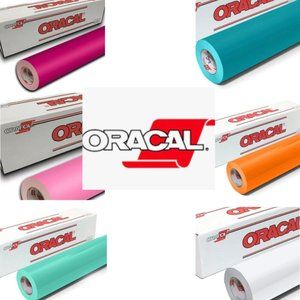 Oracal 6 Pack 12" x 1 Yard 651 Series Outdoor Cricut Adhesive Vinyl Sticker Roll
